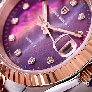 Pagani Design PD-1794L Silver-Rose Gold-Red