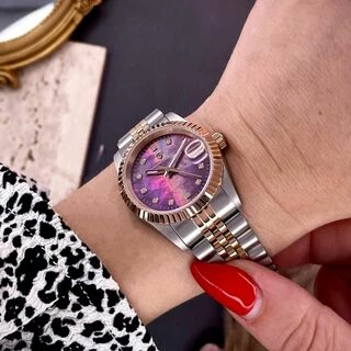 Pagani Design PD-1794L Silver-Rose Gold-Red