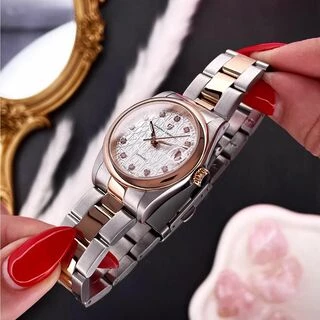 Pagani Design PD-1794L Silver-Rose Gold-White