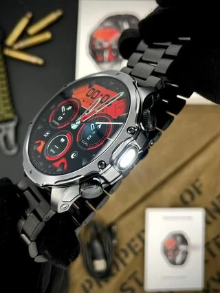 Розумний годинник Modfit Tactic Blaze Black Steel + ремінець в подарунок