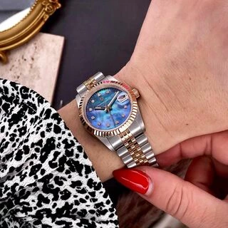 Pagani Design PD-1794L Silver-Rose Gold-Blue