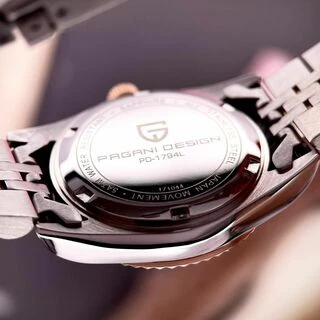 Pagani Design PD-1794L Silver-Rose Gold-Blue