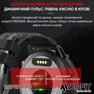 Modfit Sniper Pro Black-Silver 41 мм.